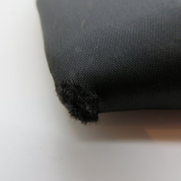 Vintage Handheld Clutch Chain Strap Black Satin Purse Bag Frame Evening Silver - Picture 5 of 12